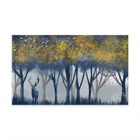 Deer In The Woods Oversized Canvas Print Deer In The Woods Oversized Canvas Print wall art product Art Print Shop
