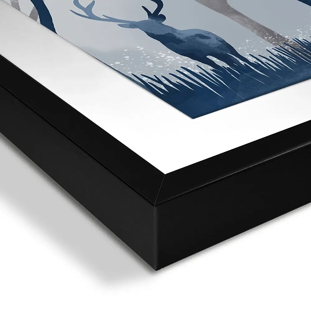 Deer In The Woods Square Framed Art Print Deer In The Woods Square Framed Art Print wall art product Independent