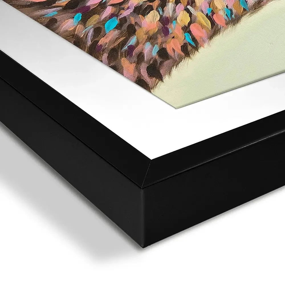 Deer With Flowers Framed Art Print Deer With Flowers Framed Art Print wall art product Carolee Vitaletti