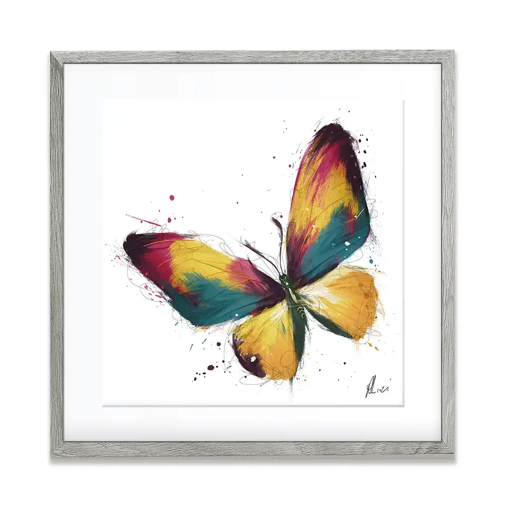 Delicate Butterfly Framed Art Print Delicate Butterfly Framed Art Print wall art product Aimee Linzi