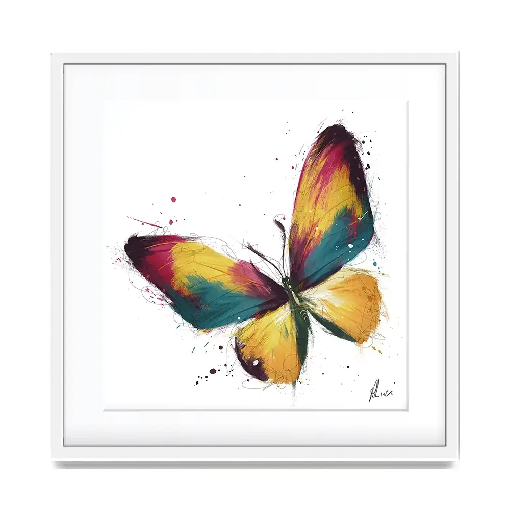 Delicate Butterfly Framed Art Print Delicate Butterfly Framed Art Print wall art product Aimee Linzi