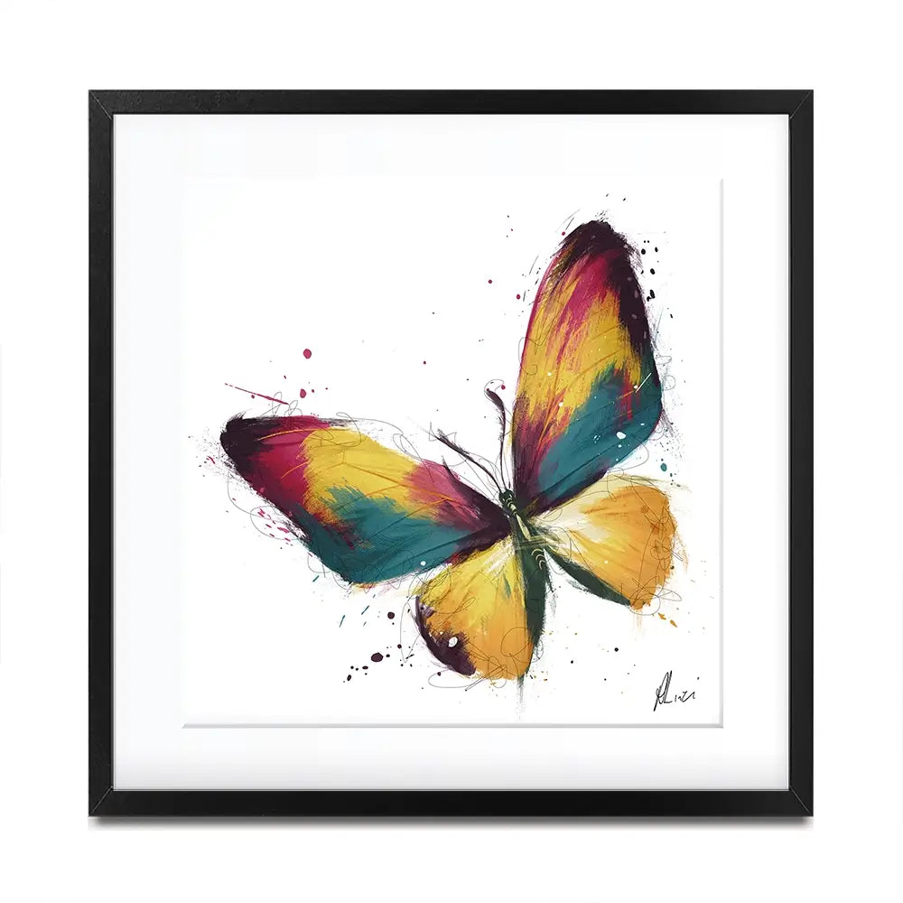Delicate Butterfly Framed Art Print Delicate Butterfly Framed Art Print wall art product Aimee Linzi