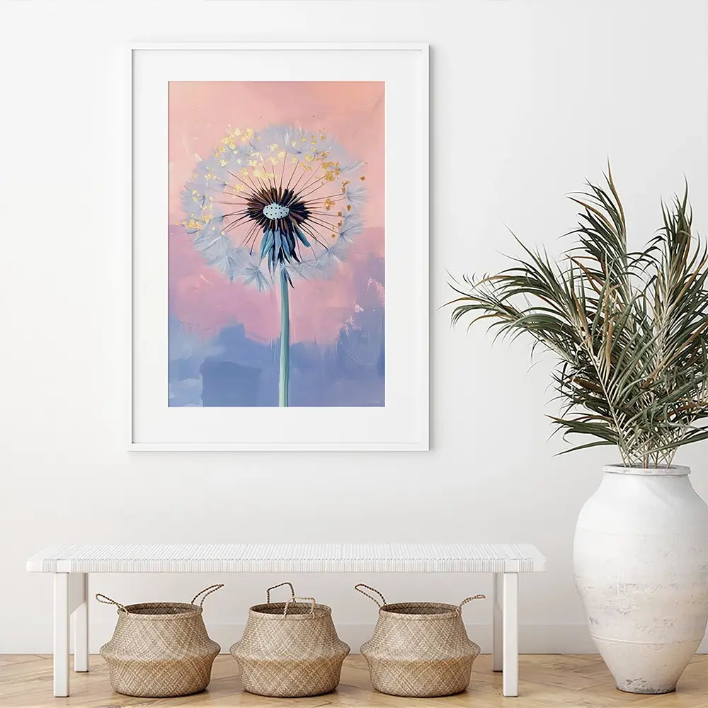 Delicate Dandelion Framed Art Print Delicate Dandelion Framed Art Print wall art product LSR Design Studio - Independent