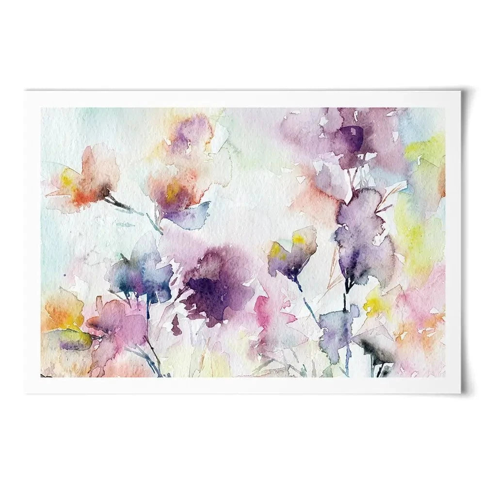 Delicate Floral Watercolour Art Print Delicate Floral Watercolour Art Print wall art product Oaurea / Shutterstock