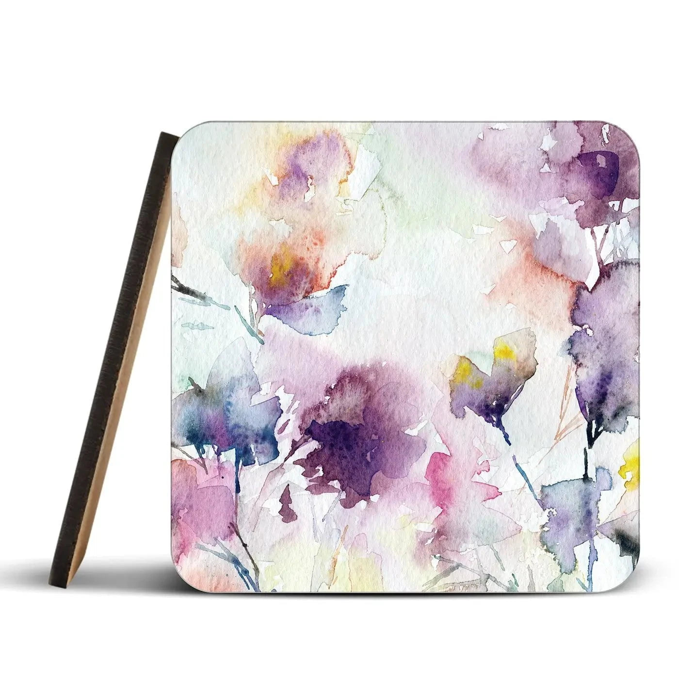 Delicate Floral Watercolour Coaster Set Rainbow Soul Tree Coaster Set | Rainbow Soul Tree Art Coasters wall art product Oaurea / Shutterstock