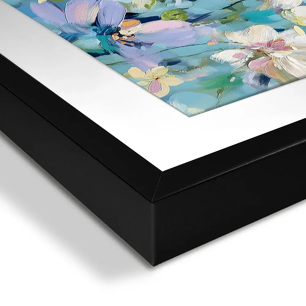 Delicate Flowers Framed Art Print Delicate Flowers Framed Art Print wall art product IAmHomeStudio