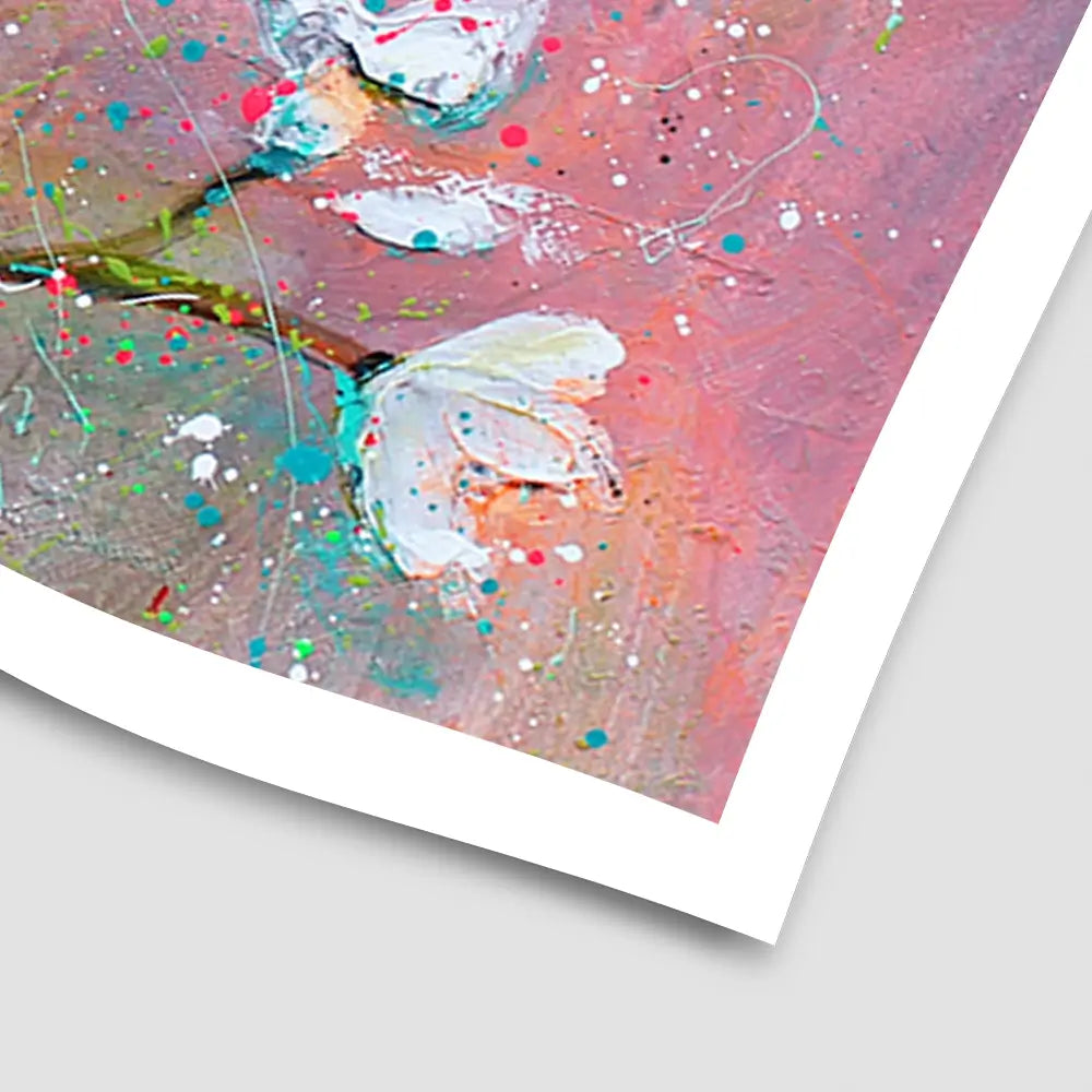 Delicate Pink Blossoms Art Print Delicate Pink Blossoms Art Print wall art product Studio Paint-Ing