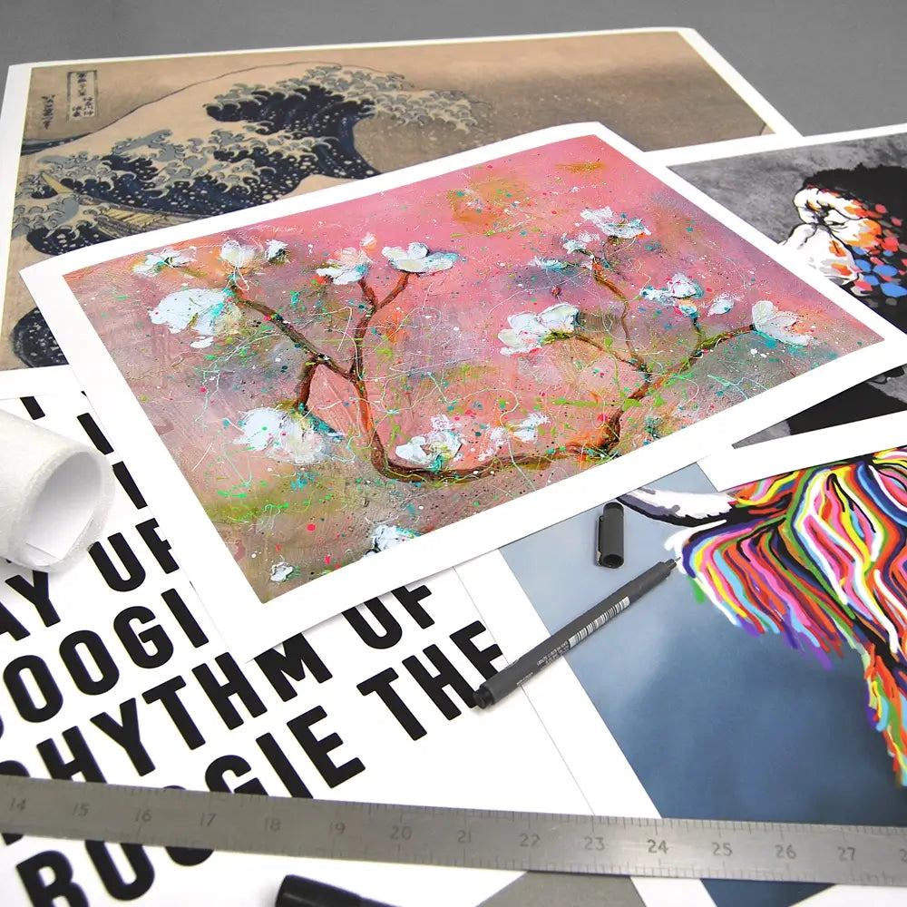 Delicate Pink Blossoms Art Print Delicate Pink Blossoms Art Print wall art product Studio Paint-Ing