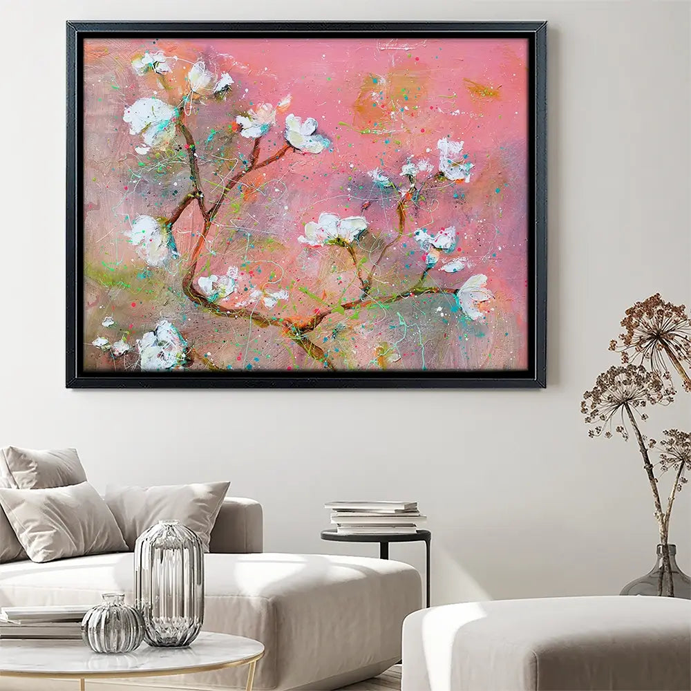 Delicate Pink Blossoms Canvas Print Delicate Pink Blossoms Canvas Print wall art product Studio Paint-Ing