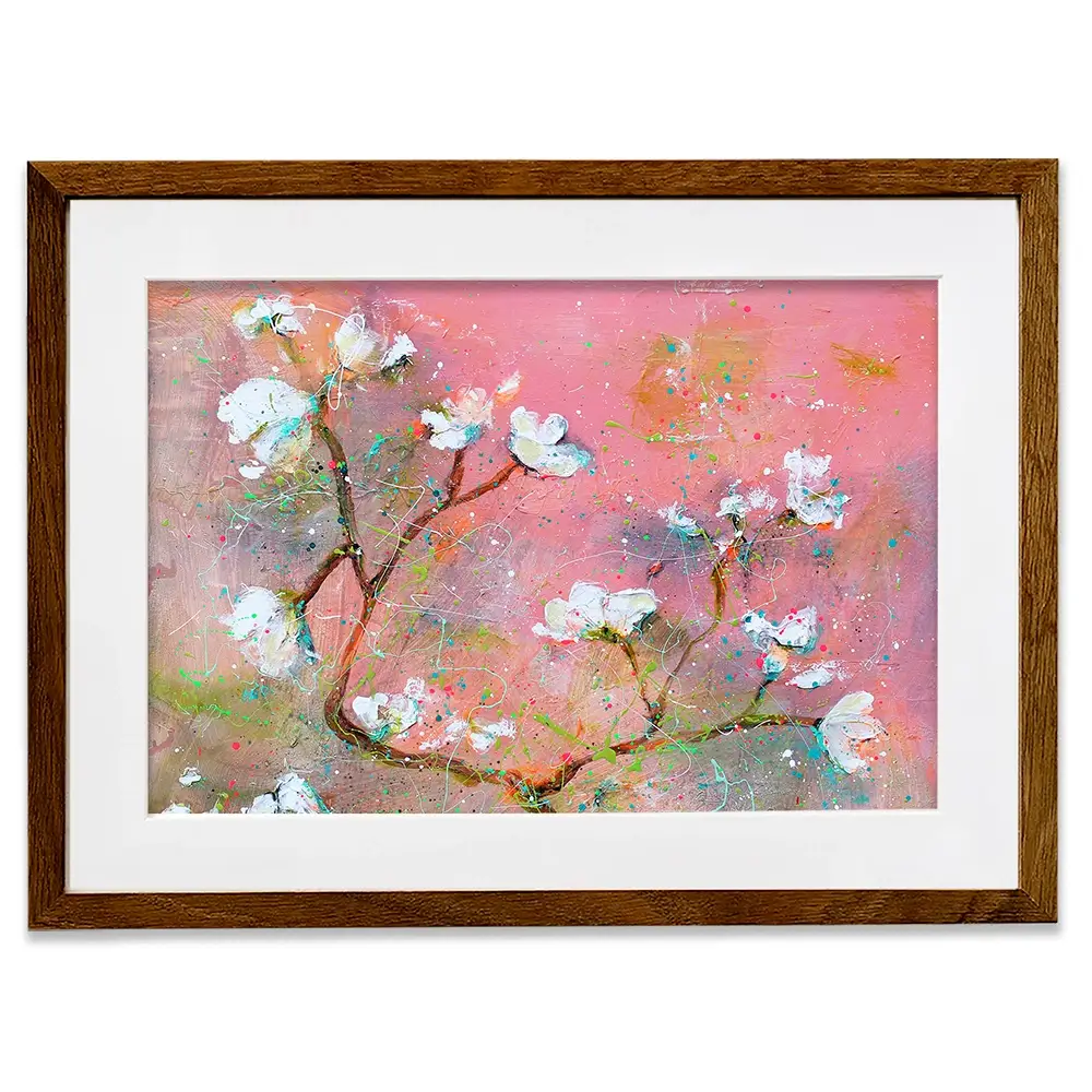 Delicate Pink Blossoms Framed Art Print Delicate Pink Blossoms Framed Art Print wall art product Studio Paint-Ing
