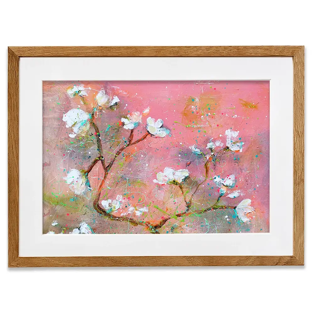 Delicate Pink Blossoms Framed Art Print Delicate Pink Blossoms Framed Art Print wall art product Studio Paint-Ing