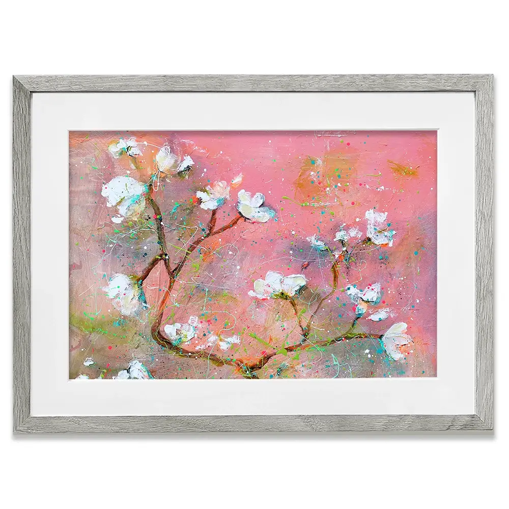 Delicate Pink Blossoms Framed Art Print Delicate Pink Blossoms Framed Art Print wall art product Studio Paint-Ing