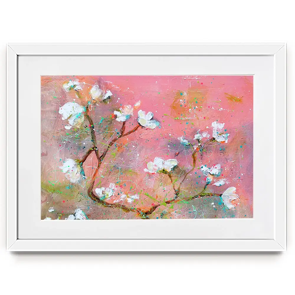 Delicate Pink Blossoms Framed Art Print Delicate Pink Blossoms Framed Art Print wall art product Studio Paint-Ing