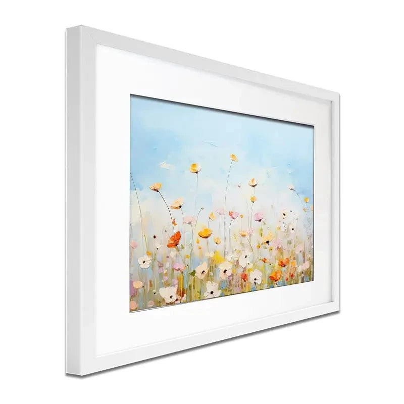 Delicate Wildflowers Framed Art Print Delicate Wildflowers Framed Art Print wall art product Gina Kelly - Independent