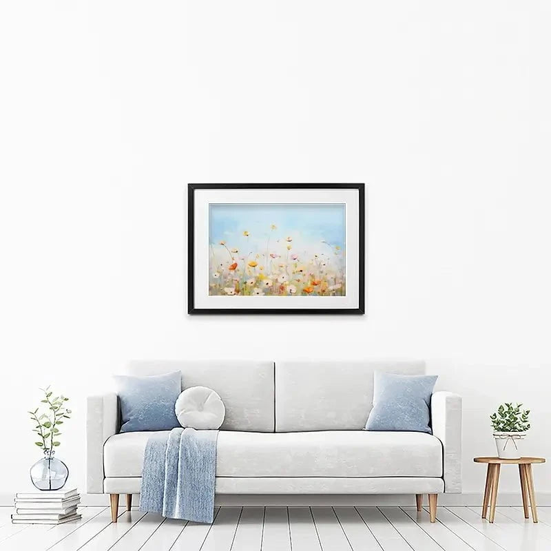 Delicate Wildflowers Framed Art Print Delicate Wildflowers Framed Art Print wall art product Gina Kelly - Independent