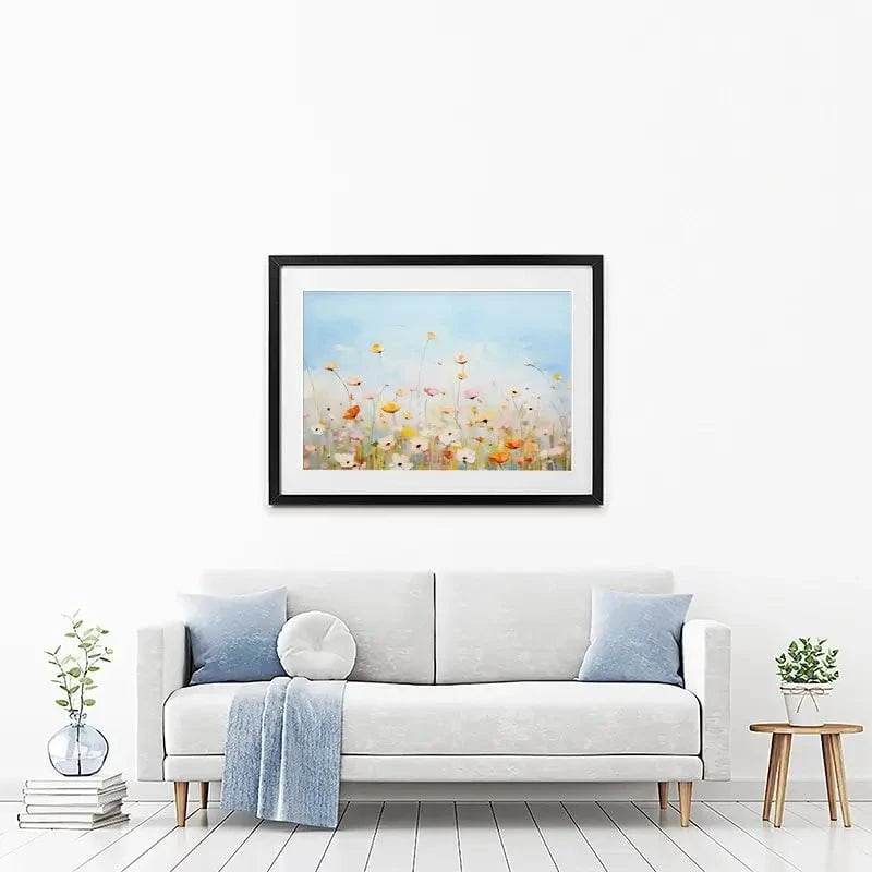 Delicate Wildflowers Framed Art Print Delicate Wildflowers Framed Art Print wall art product Gina Kelly - Independent