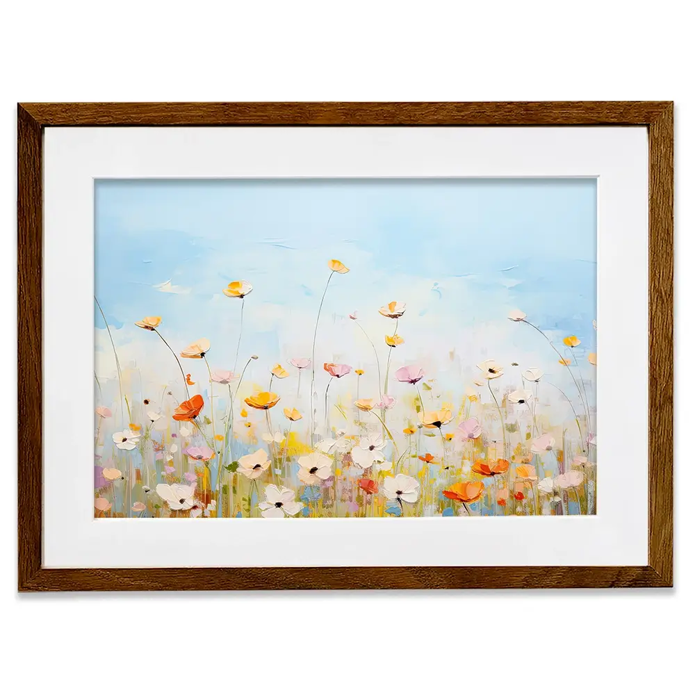 Delicate Wildflowers Framed Art Print Delicate Wildflowers Framed Art Print wall art product Gina Kelly - Independent