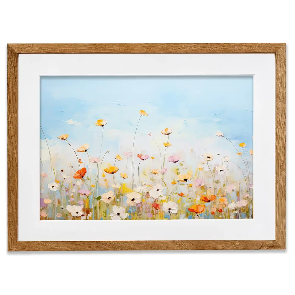 Delicate Wildflowers Framed Art Print Delicate Wildflowers Framed Art Print wall art product Gina Kelly - Independent