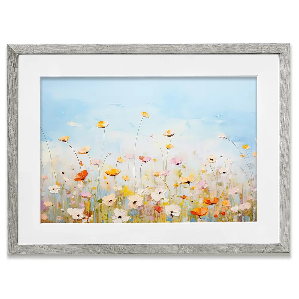 Delicate Wildflowers Framed Art Print Delicate Wildflowers Framed Art Print wall art product Gina Kelly - Independent
