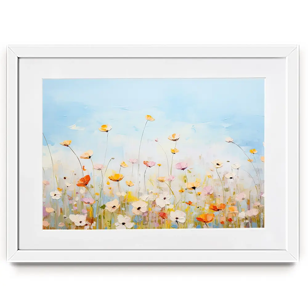 Delicate Wildflowers Framed Art Print Delicate Wildflowers Framed Art Print wall art product Gina Kelly - Independent