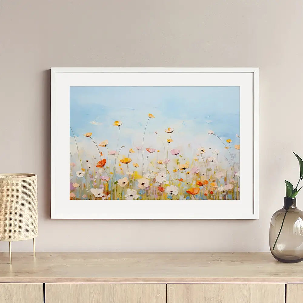 Delicate Wildflowers Framed Art Print Delicate Wildflowers Framed Art Print wall art product Gina Kelly - Independent