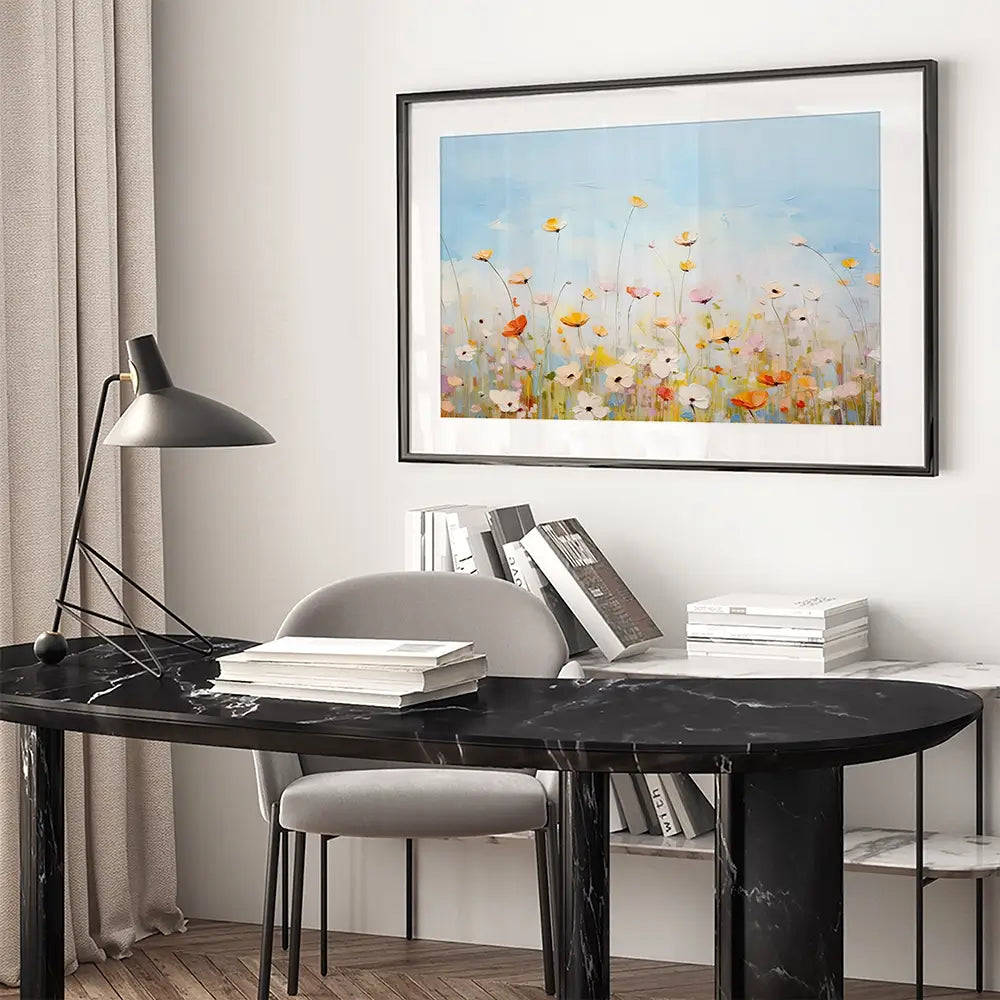Delicate Wildflowers Framed Art Print Delicate Wildflowers Framed Art Print wall art product Gina Kelly - Independent