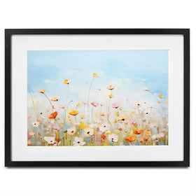 Delicate Wildflowers Framed Art Print Delicate Wildflowers Framed Art Print wall art product Gina Kelly - Independent