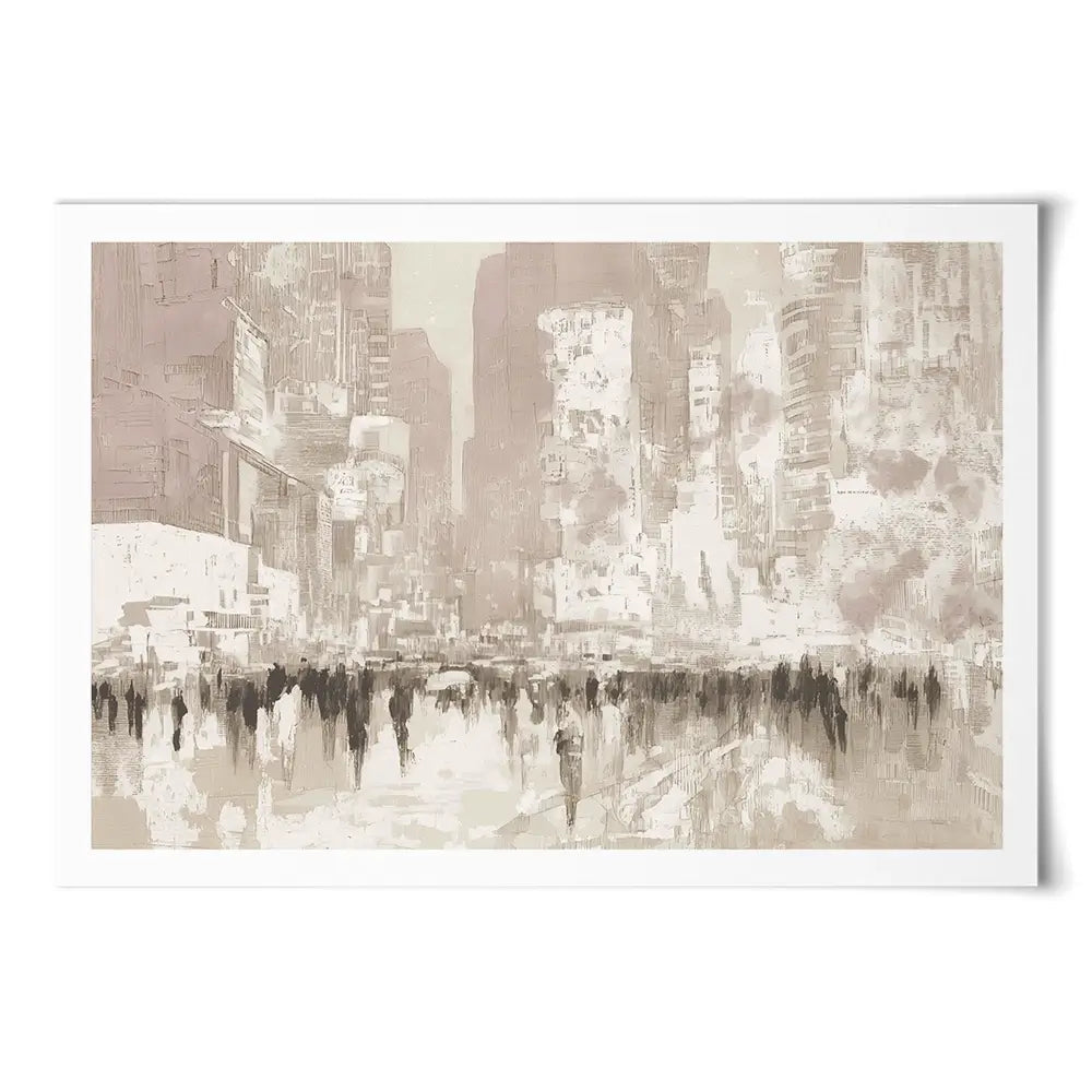 Dense Avenue In Vapor Art Print Dense Avenue In Vapor Art Print wall art product Chromatic Storm Studio