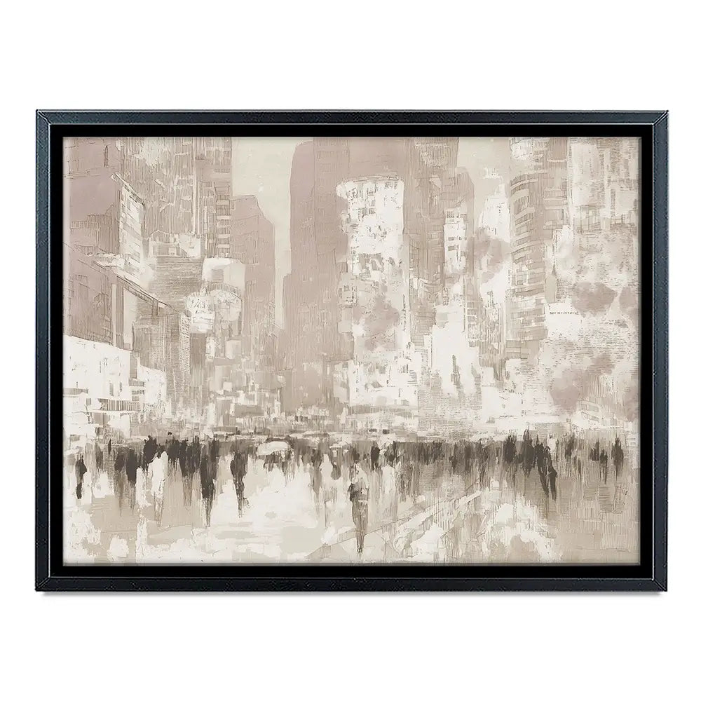 Dense Avenue In Vapor Canvas Print Dense Avenue In Vapor Canvas Print wall art product Chromatic Storm Studio