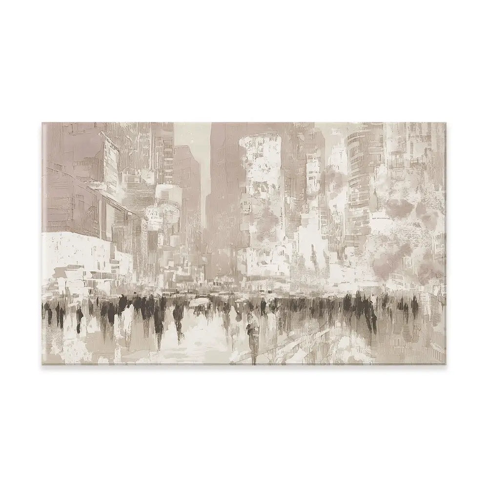Dense Avenue In Vapor Canvas Print Dense Avenue In Vapor Canvas Print wall art product Chromatic Storm Studio