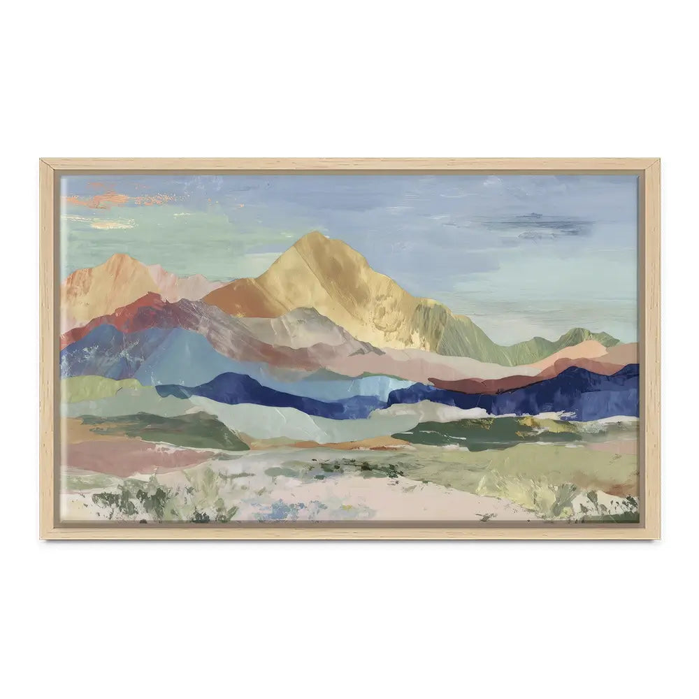 Desert Basin Sunset Vista Canvas Print Desert Basin Sunset Vista Canvas Print wall art product Chromatic Storm Studio