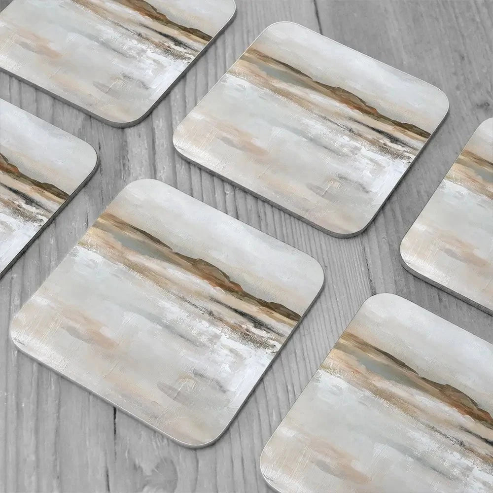 Desert Floor Coaster Set Desert Floor Coaster Set wall art product Carol Robinson