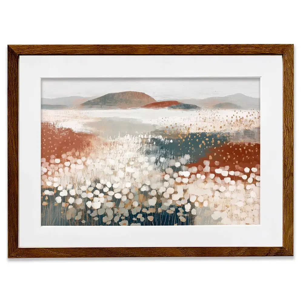 Desert Wildflowers After Rain Framed Art Print Desert Wildflowers After Rain Framed Art Print wall art product Chromatic Storm Studio