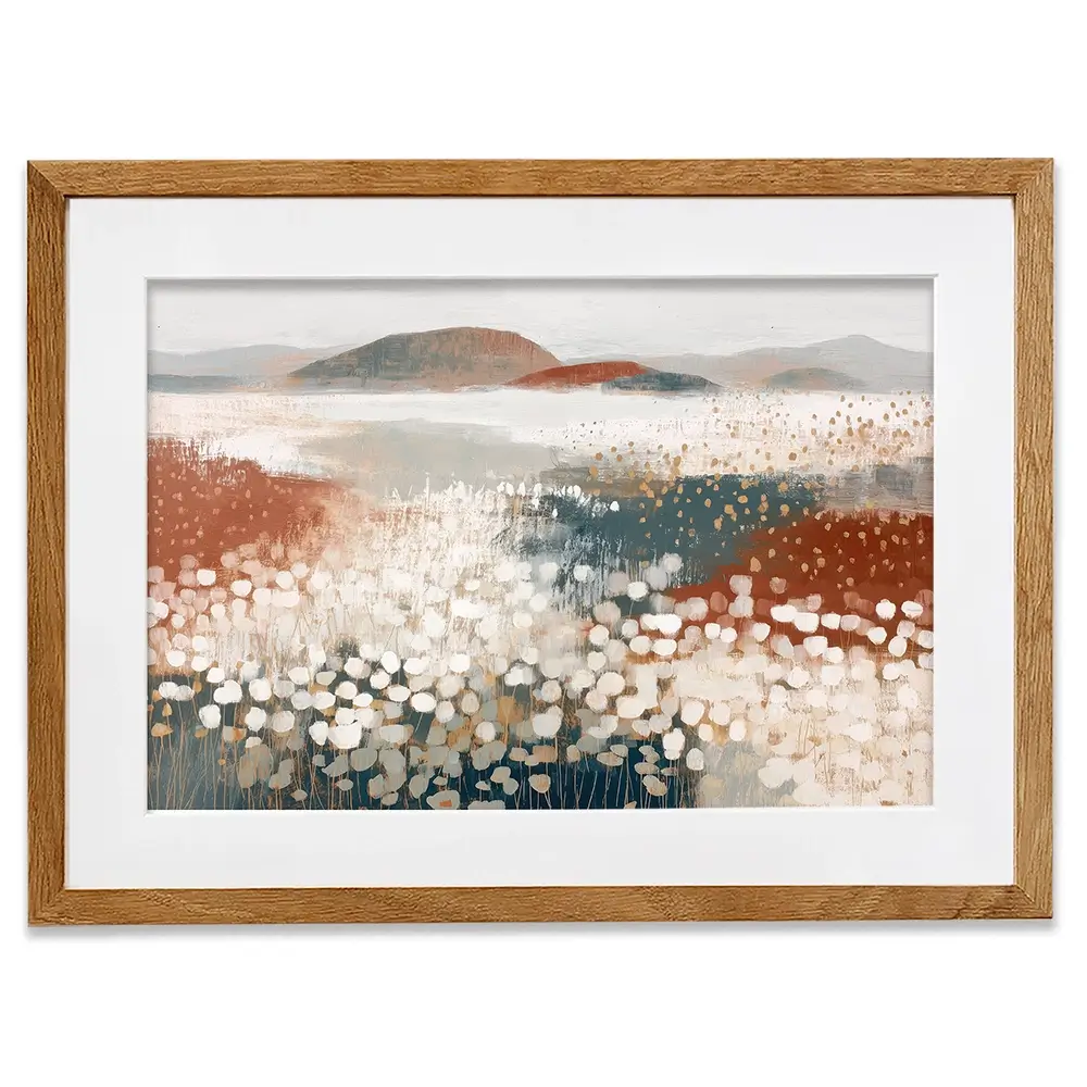 Desert Wildflowers After Rain Framed Art Print Desert Wildflowers After Rain Framed Art Print wall art product Chromatic Storm Studio