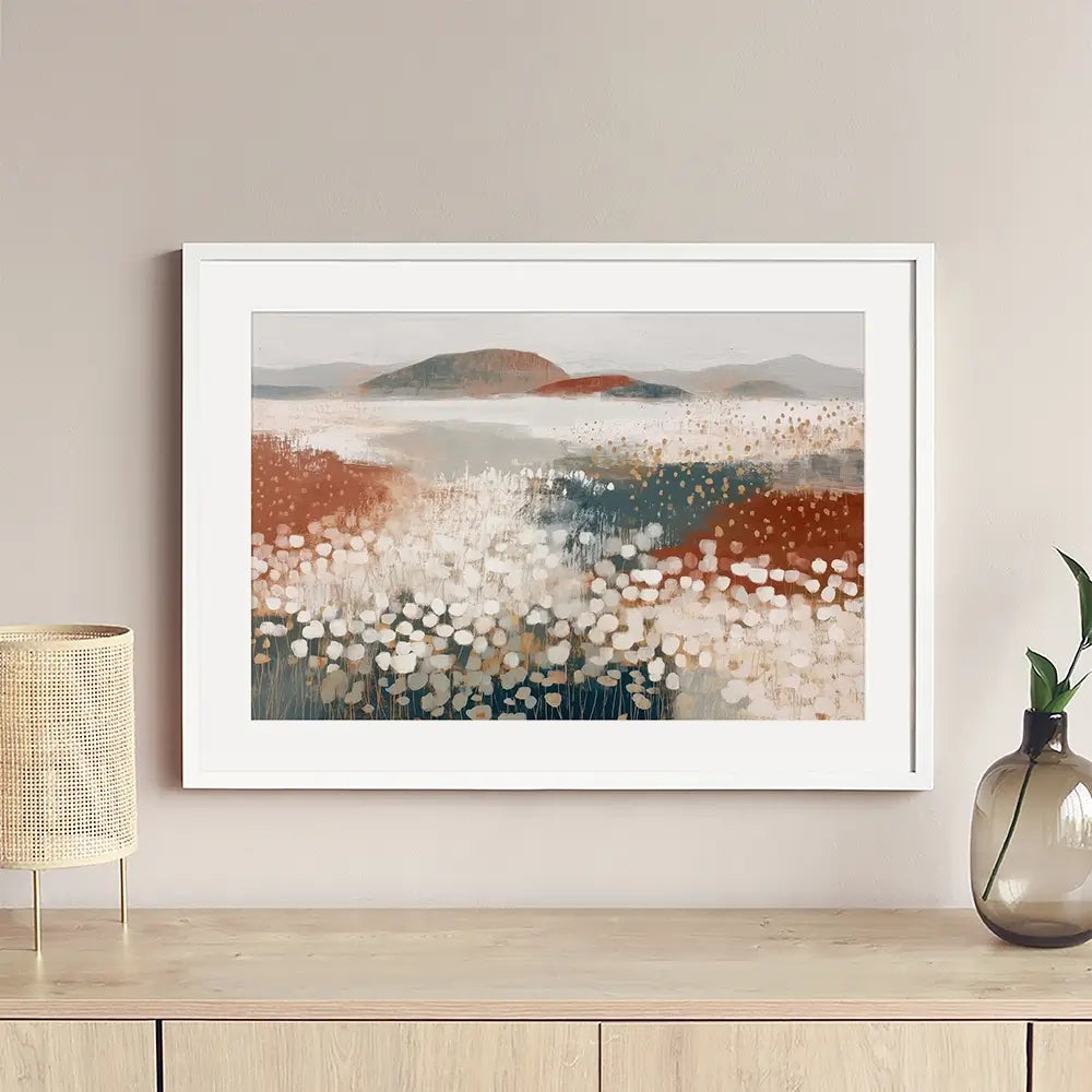 Desert Wildflowers After Rain Framed Art Print Desert Wildflowers After Rain Framed Art Print wall art product Chromatic Storm Studio