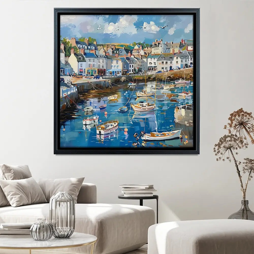 Devon Harbour Canvas Print Devon Harbour Canvas Print wall art product David Alexander Elder