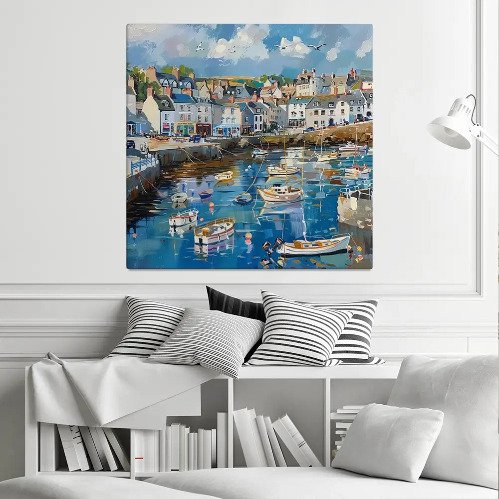 Devon Harbour Canvas Print Devon Harbour Canvas Print wall art product David Alexander Elder