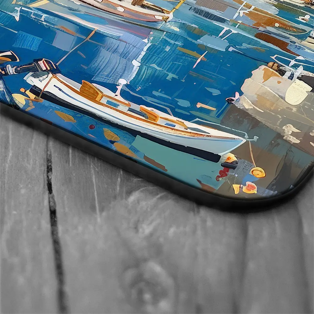 Devon Harbour Coaster Set Rainbow Soul Tree Coaster Set | Rainbow Soul Tree Art Coasters wall art product David Alexander Elder