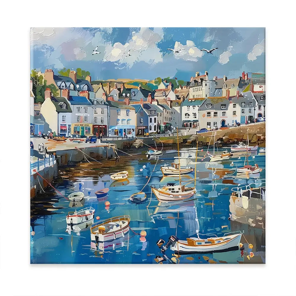 Devon Harbour Oversized Canvas Print Devon Harbour Oversized Canvas Print wall art product Art Print Shop