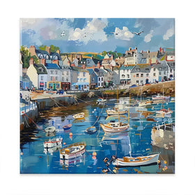 Devon Harbour Oversized Canvas Print Devon Harbour Oversized Canvas Print wall art product Art Print Shop
