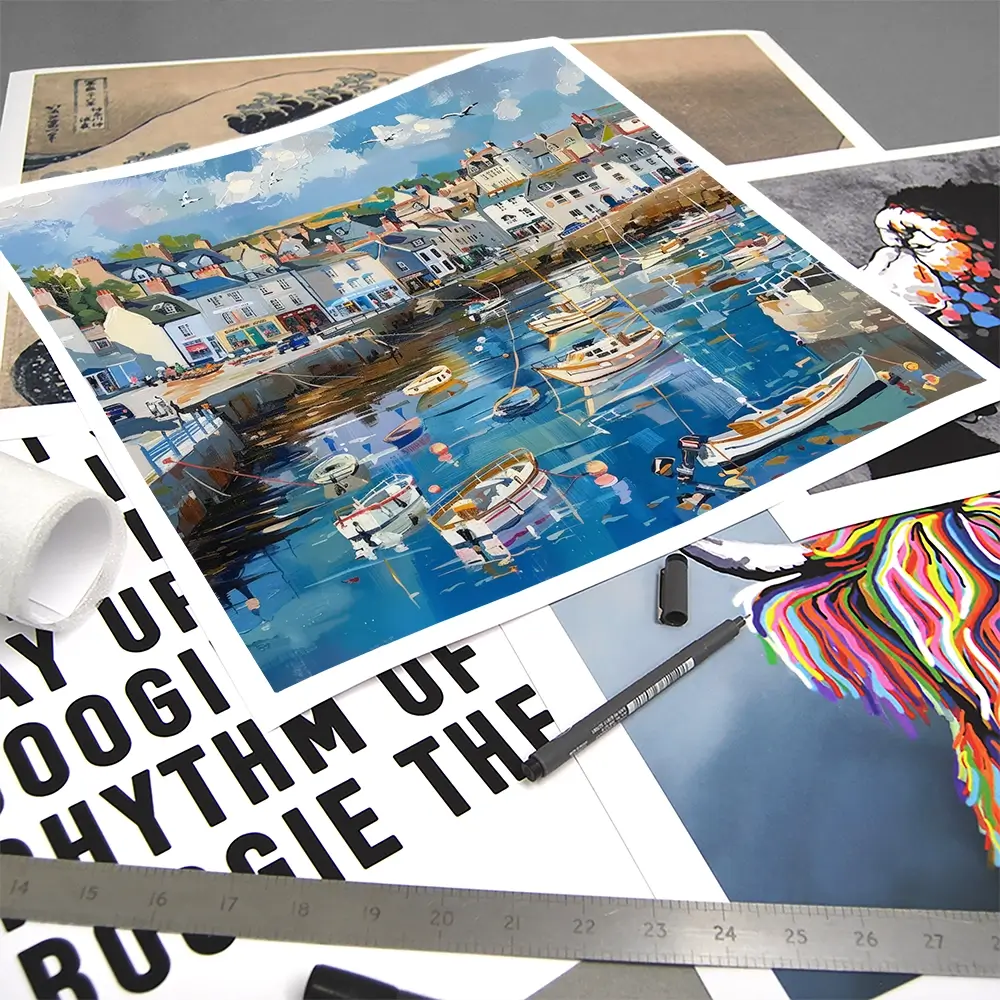 Devon Harbour Square Art Print Devon Harbour Square Art Print wall art product David Alexander Elder