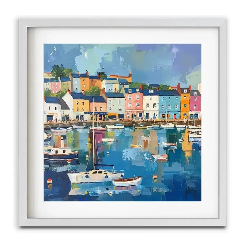 Devon Town Harbour Framed Art Print Devon Town Harbour Framed Art Print wall art product David Alexander Elder