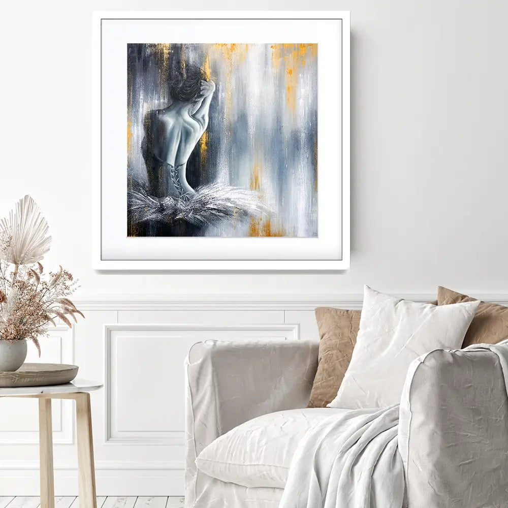 Devotion Square Framed Art Print Devotion Square Framed Art Print wall art product Isabella Karolewicz