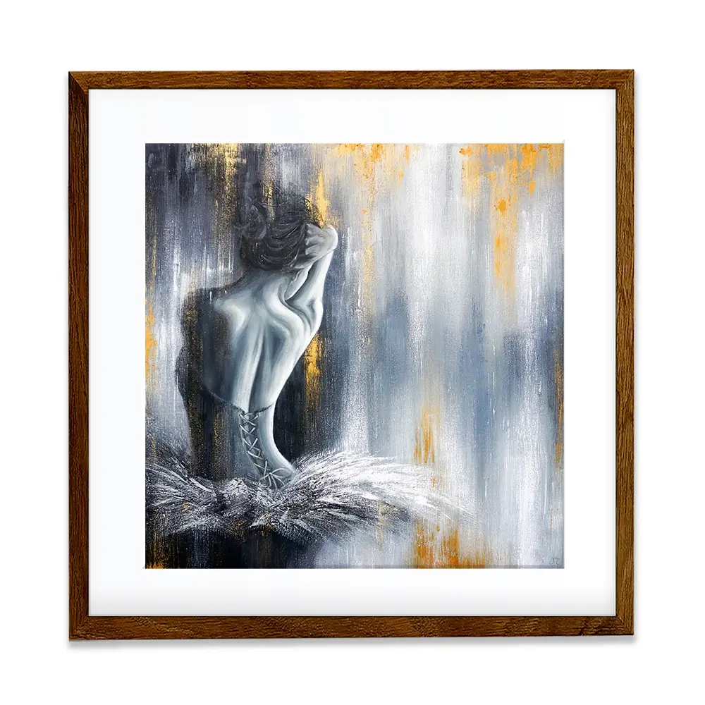 Devotion Square Framed Art Print Devotion Square Framed Art Print wall art product Isabella Karolewicz