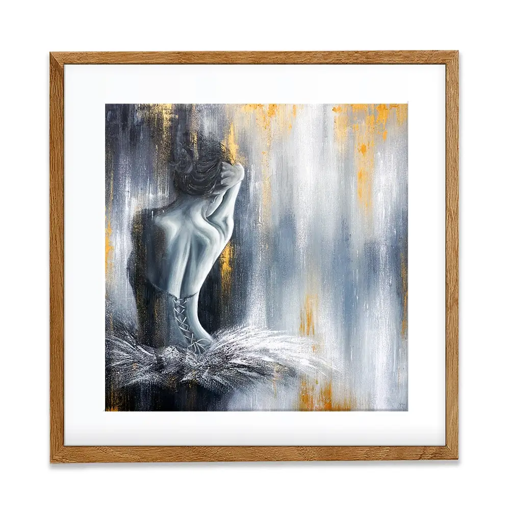 Devotion Square Framed Art Print Devotion Square Framed Art Print wall art product Isabella Karolewicz