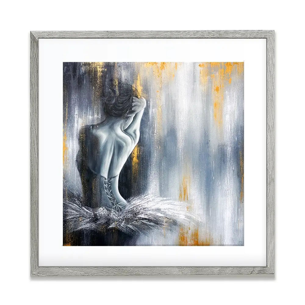 Devotion Square Framed Art Print Devotion Square Framed Art Print wall art product Isabella Karolewicz
