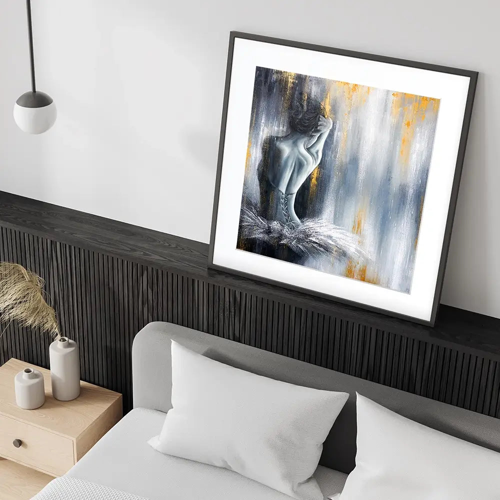 Devotion Square Framed Art Print Devotion Square Framed Art Print wall art product Isabella Karolewicz