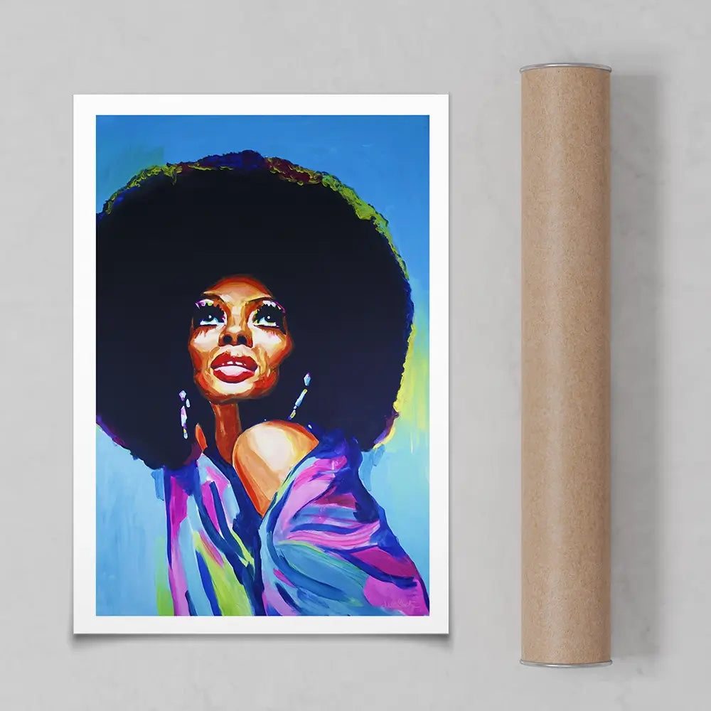 Diana Ross The Boss Art Print Diana Ross The Boss Art Print wall art product Juliet Stockton