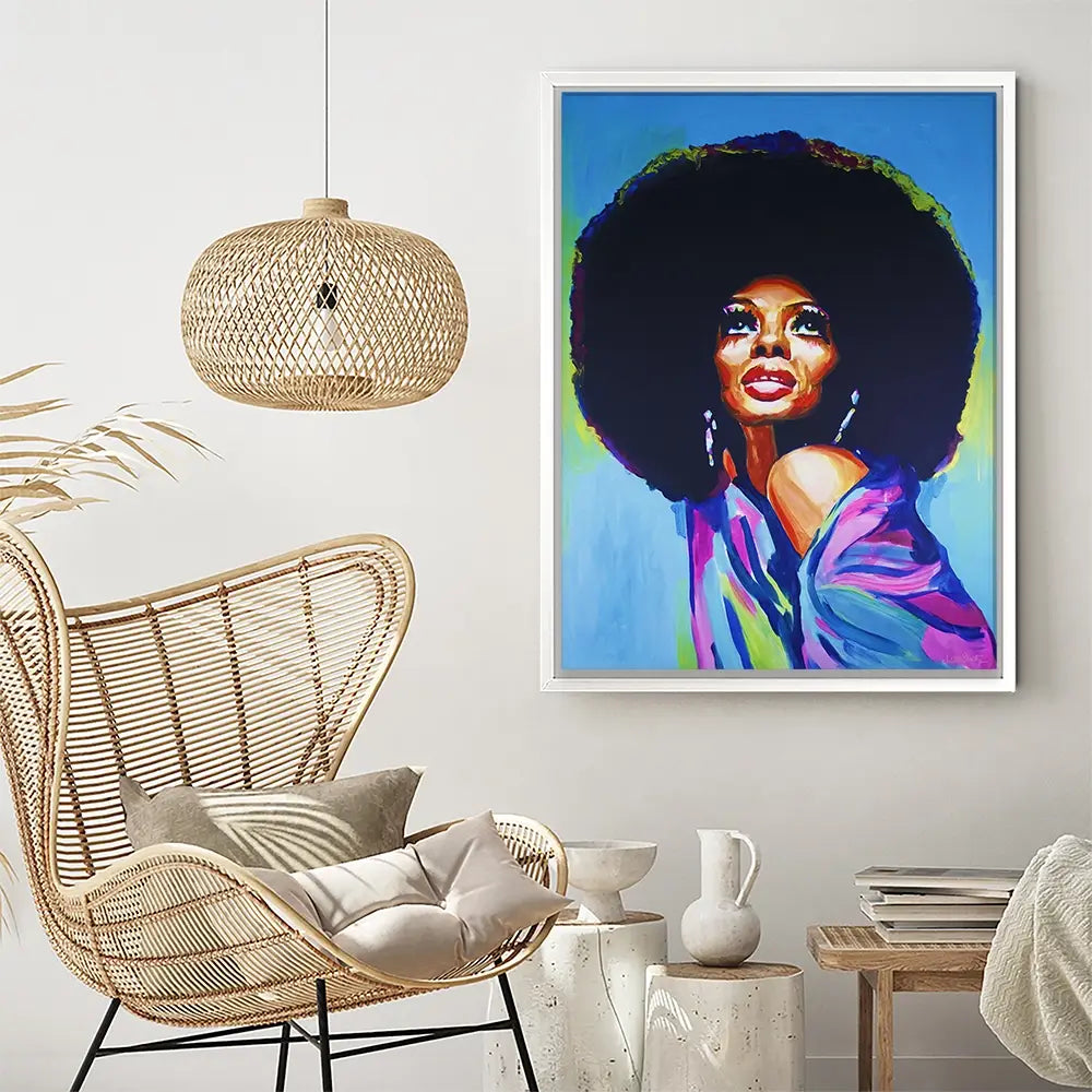 Diana Ross The Boss Canvas Print Diana Ross The Boss Canvas Print wall art product Juliet Stockton