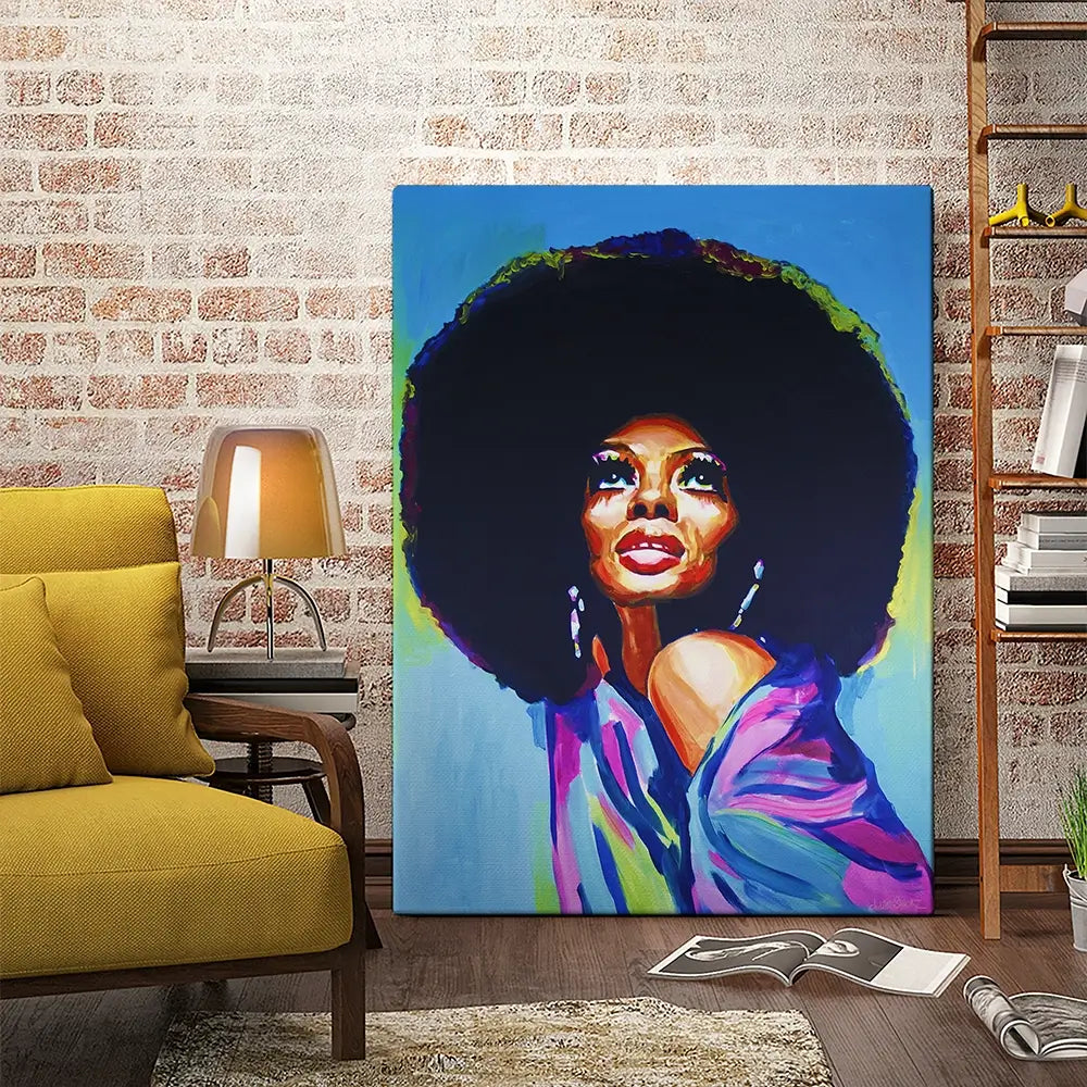 Diana Ross The Boss Canvas Print Diana Ross The Boss Canvas Print wall art product Juliet Stockton